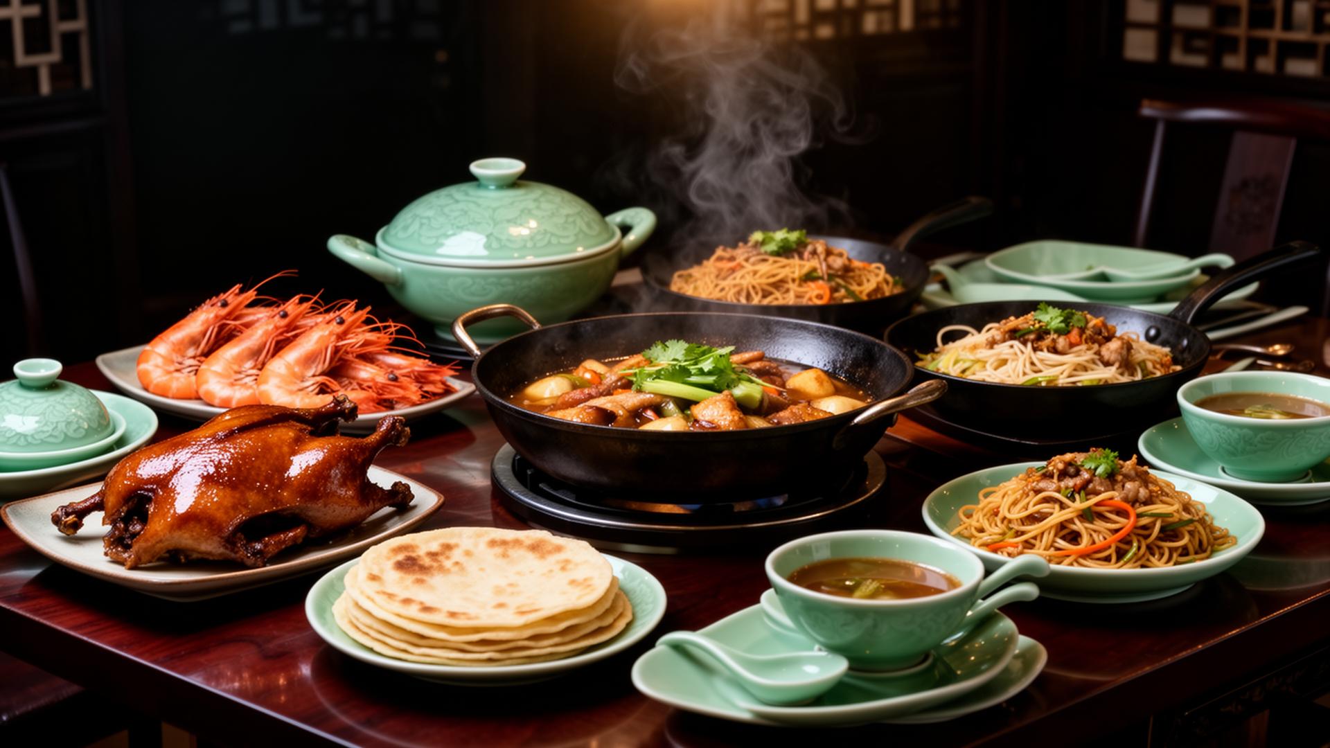 Cantonese takeaway feast